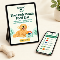 The Fresh Mouth Food List on a tablet and phone