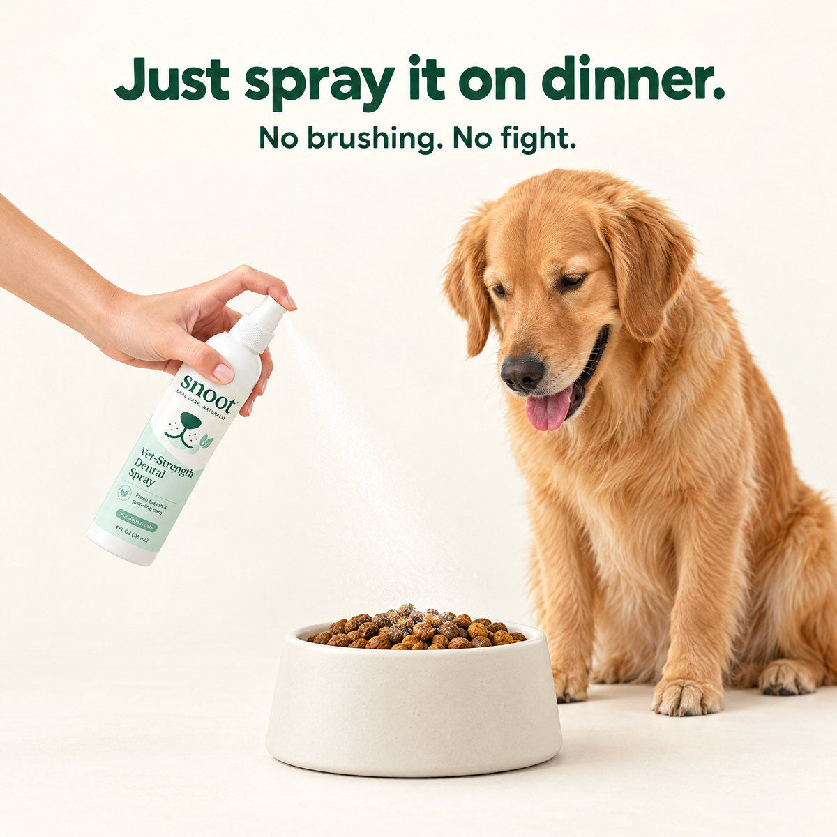 Just spray it on dinner